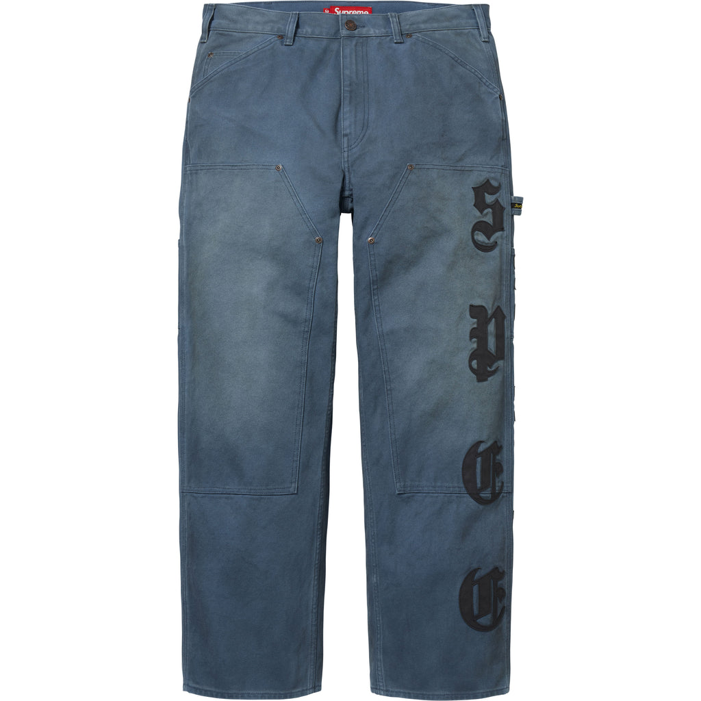 Leather Appliqué Double Knee Painter Pant