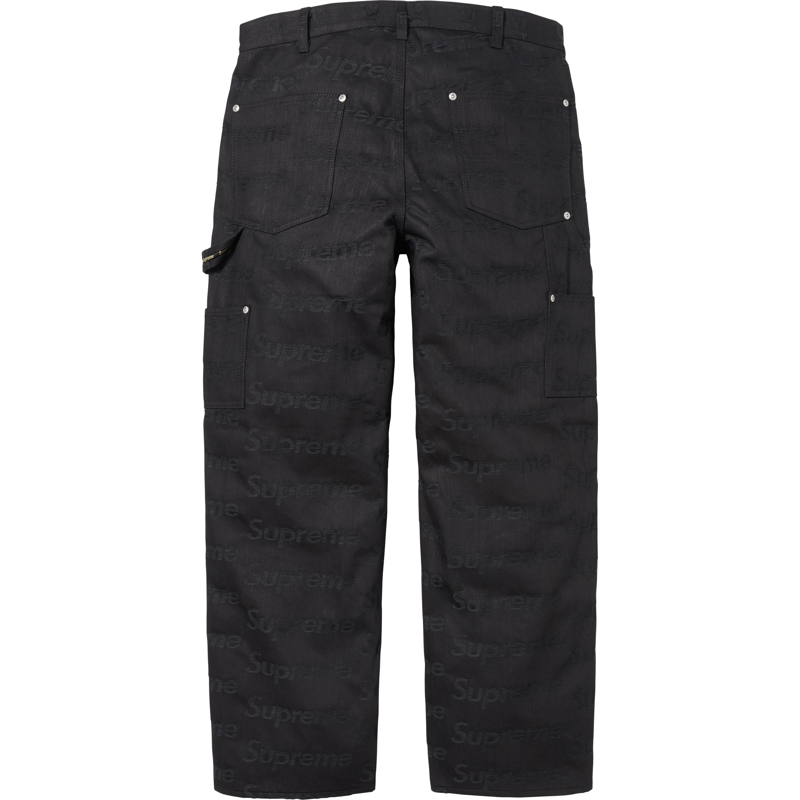 Supreme 25FW Jacquard Logos Double Knee Denim Painter Jean