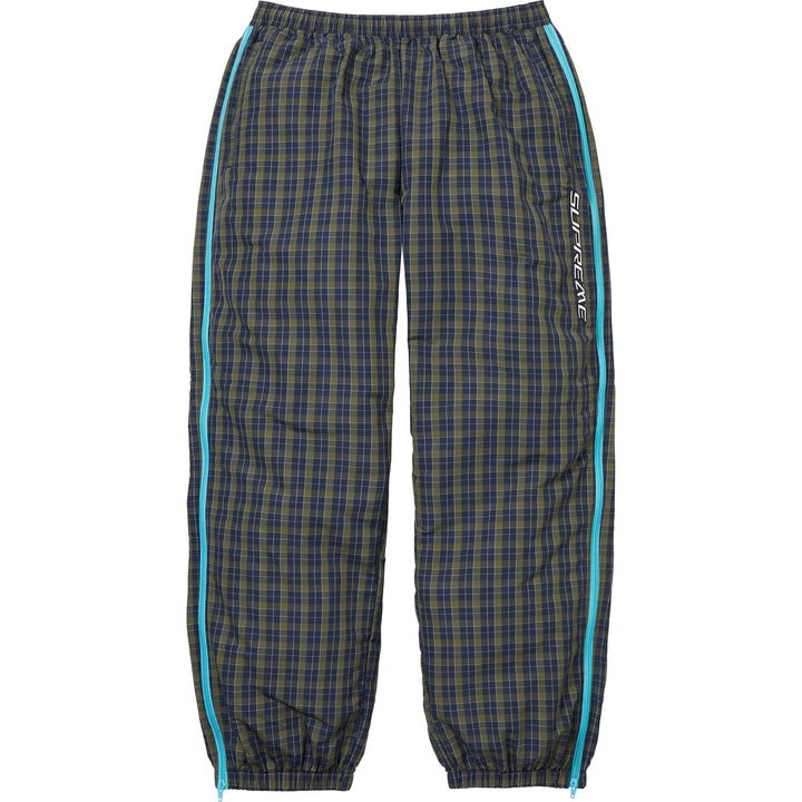 Plaid Warm Up Pant