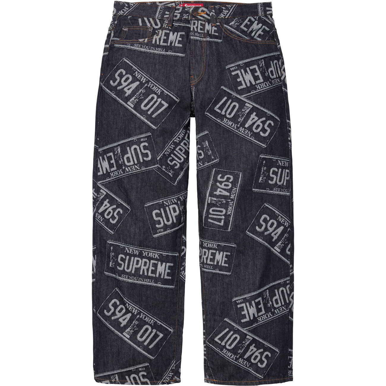 License Plate Baggy Jean - Image 1