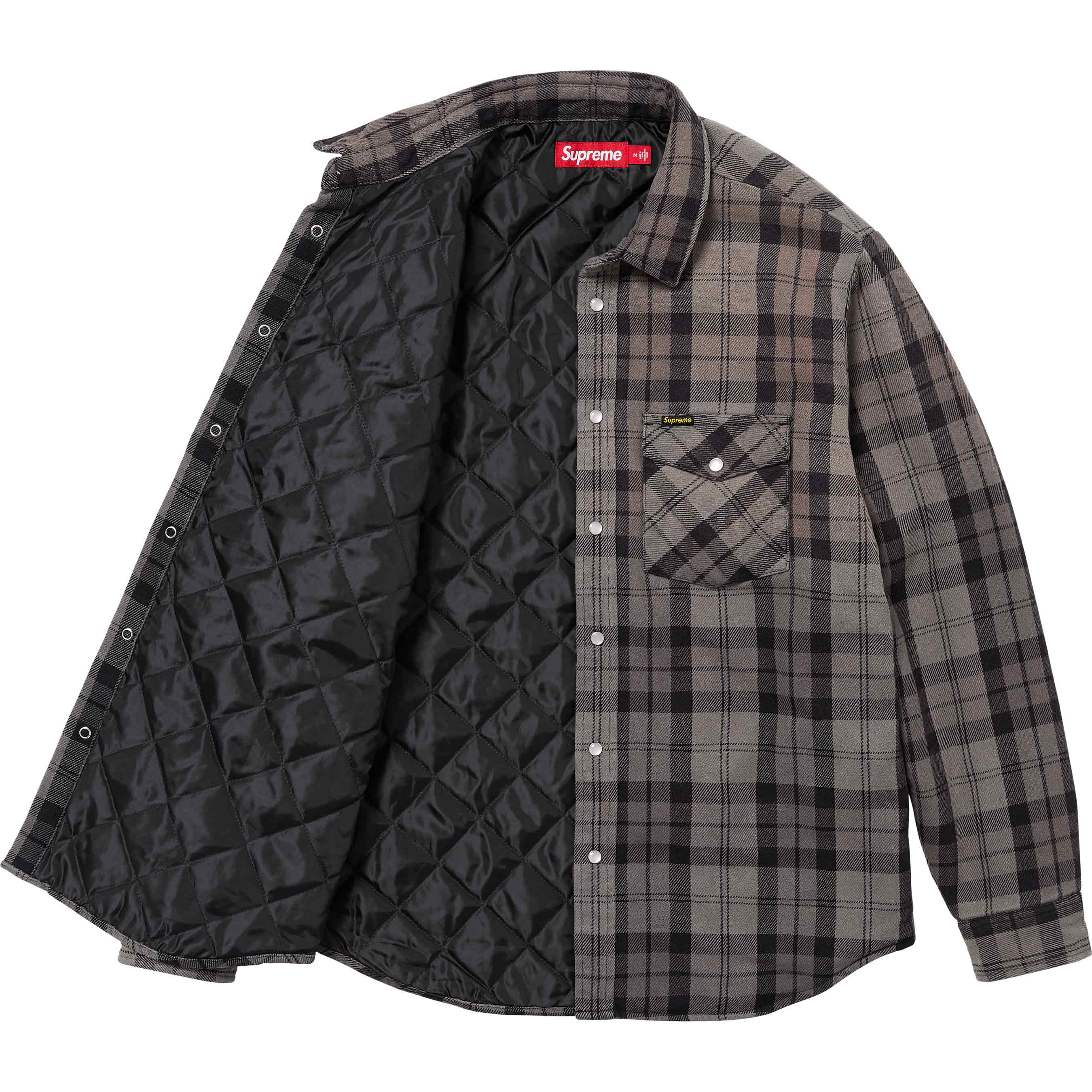 アウトレットの商品一覧 Supreme Lined Flannel Snap Shirt Black