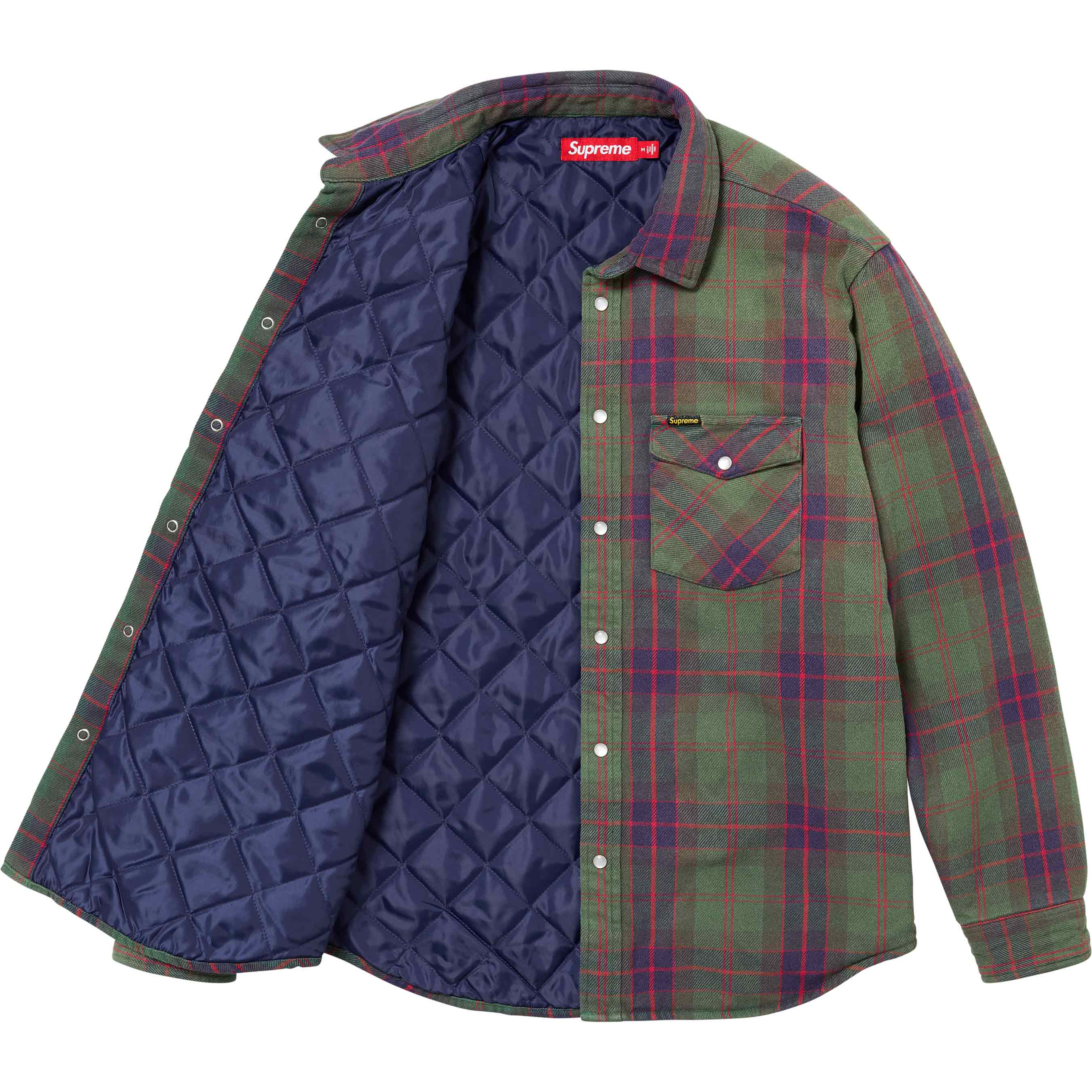 Quilted Flannel Snap Shirt - Shop - Supreme