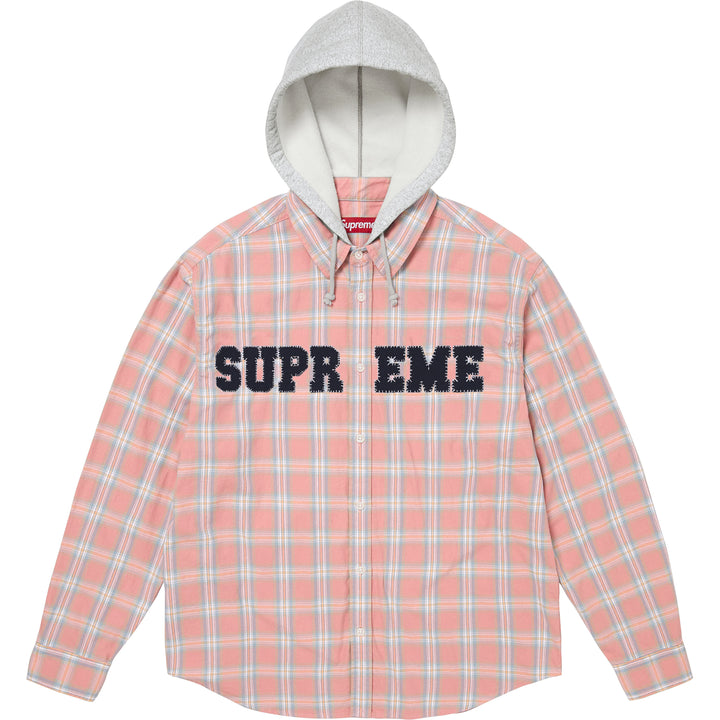 Appliqué Hooded Flannel Shirt - Shop - Supreme