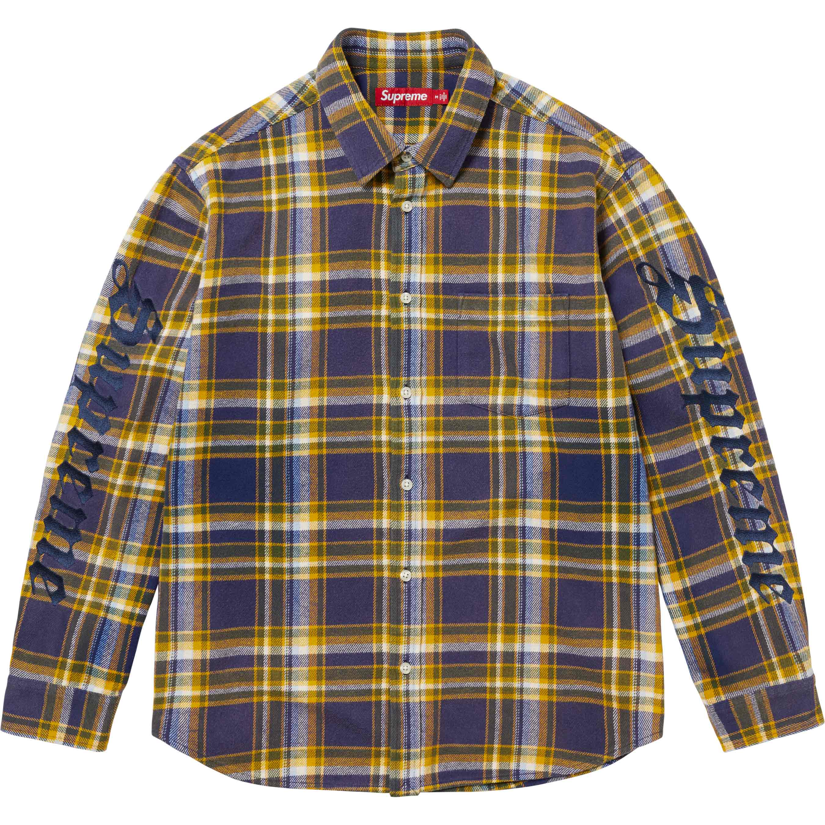美品 sup Old English Plaid Flannel Shirt Supreme Old English Plaid Flannel Shirt