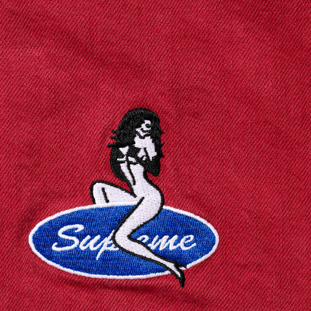 Quilted Lined Denim Snap Shirt - Image 3