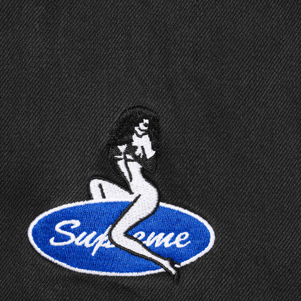 Quilted Lined Denim Snap Shirt - Image 3