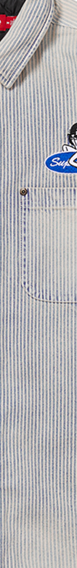 Quilted Lined Denim Snap Shirt - Image 4