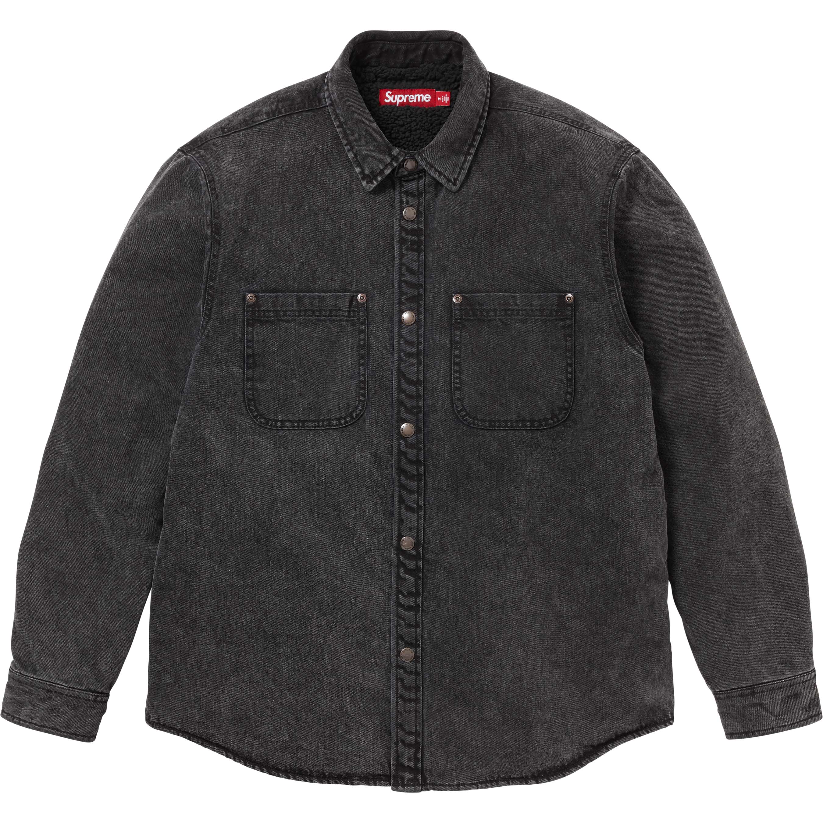 Shearling Lined Denim Work Shirt - Shop - Supreme