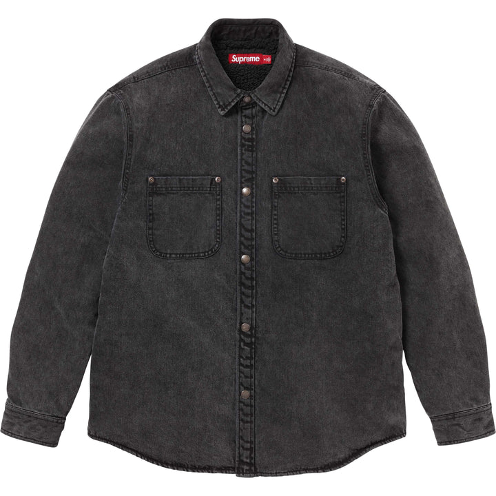 Shearling Lined Denim Work Shirt - Shop - Supreme