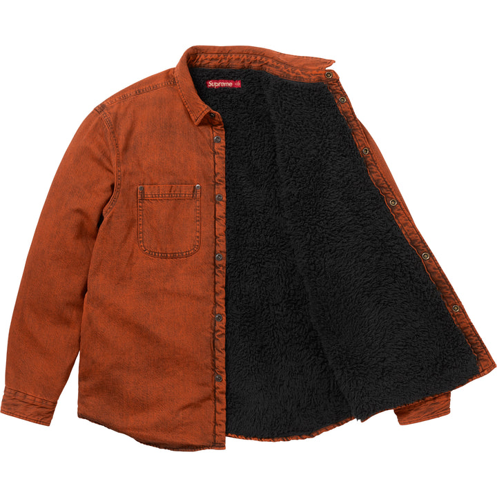 Shearling Lined Denim Work Shirt - Shop - Supreme