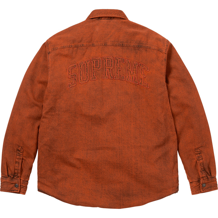 Shearling Lined Denim Work Shirt