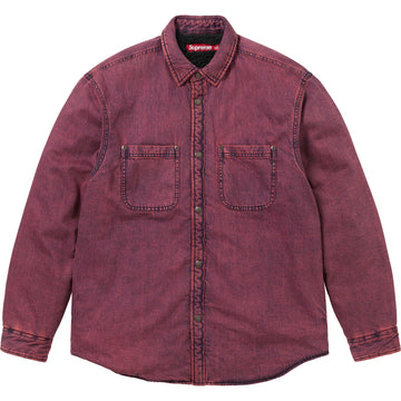 Supreme Rib Collar SIS Denim Shirt L ピンク Supreme Rib Collar SIS Denim Shirt L ピンク