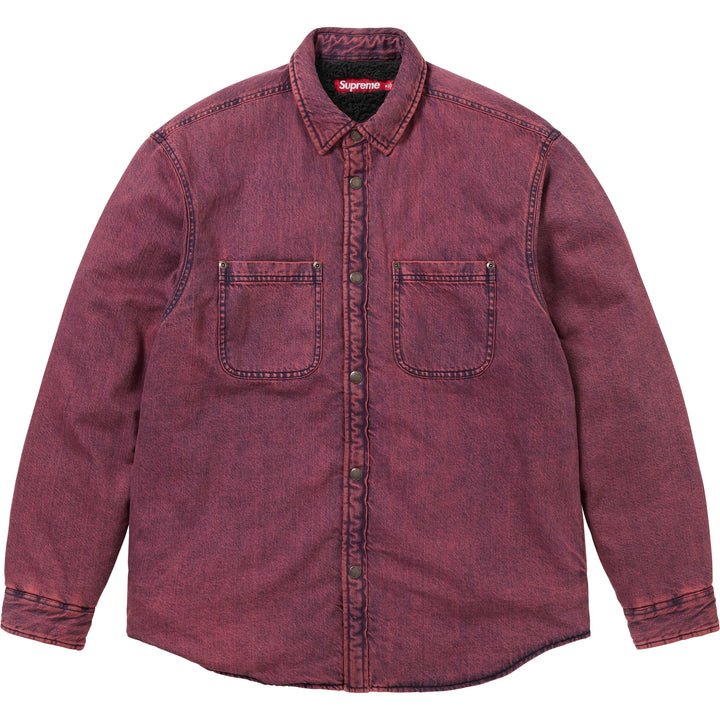 Shearling Lined Denim Work Shirt - Shop - Supreme
