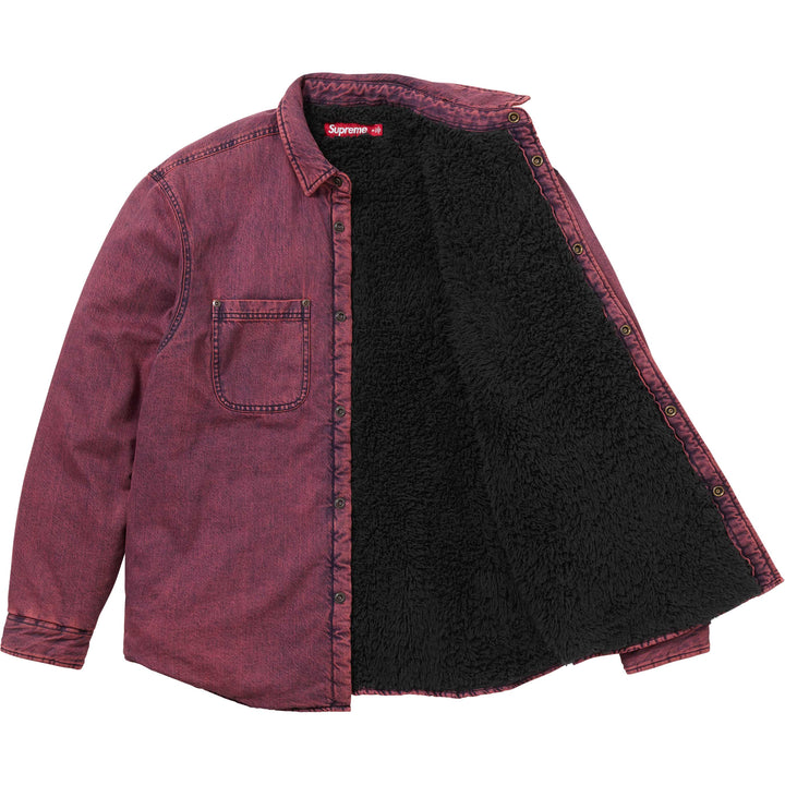 Shearling Lined Denim Work Shirt - Shop - Supreme