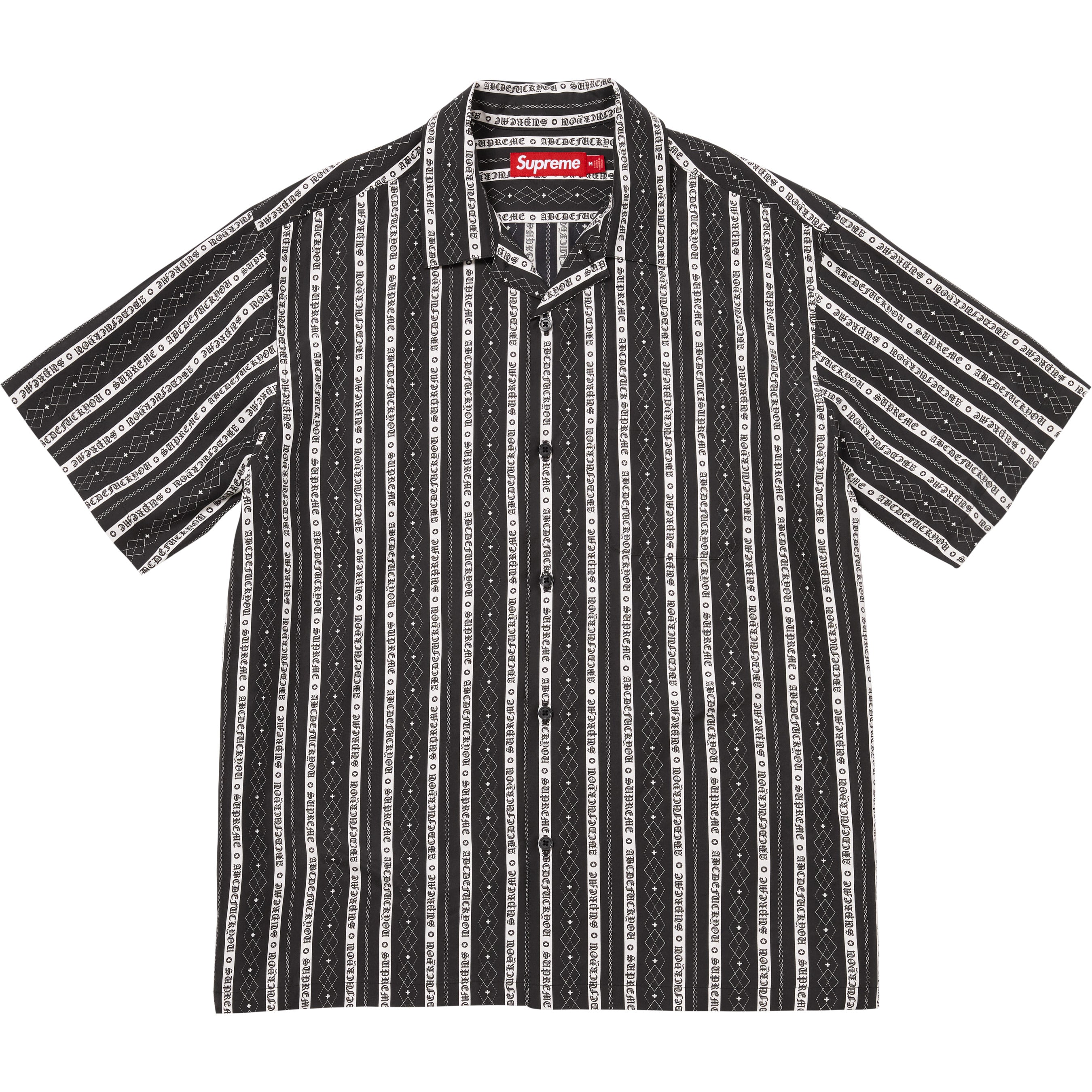Old English Stripe Silk S/S Shirt - Shop - Supreme