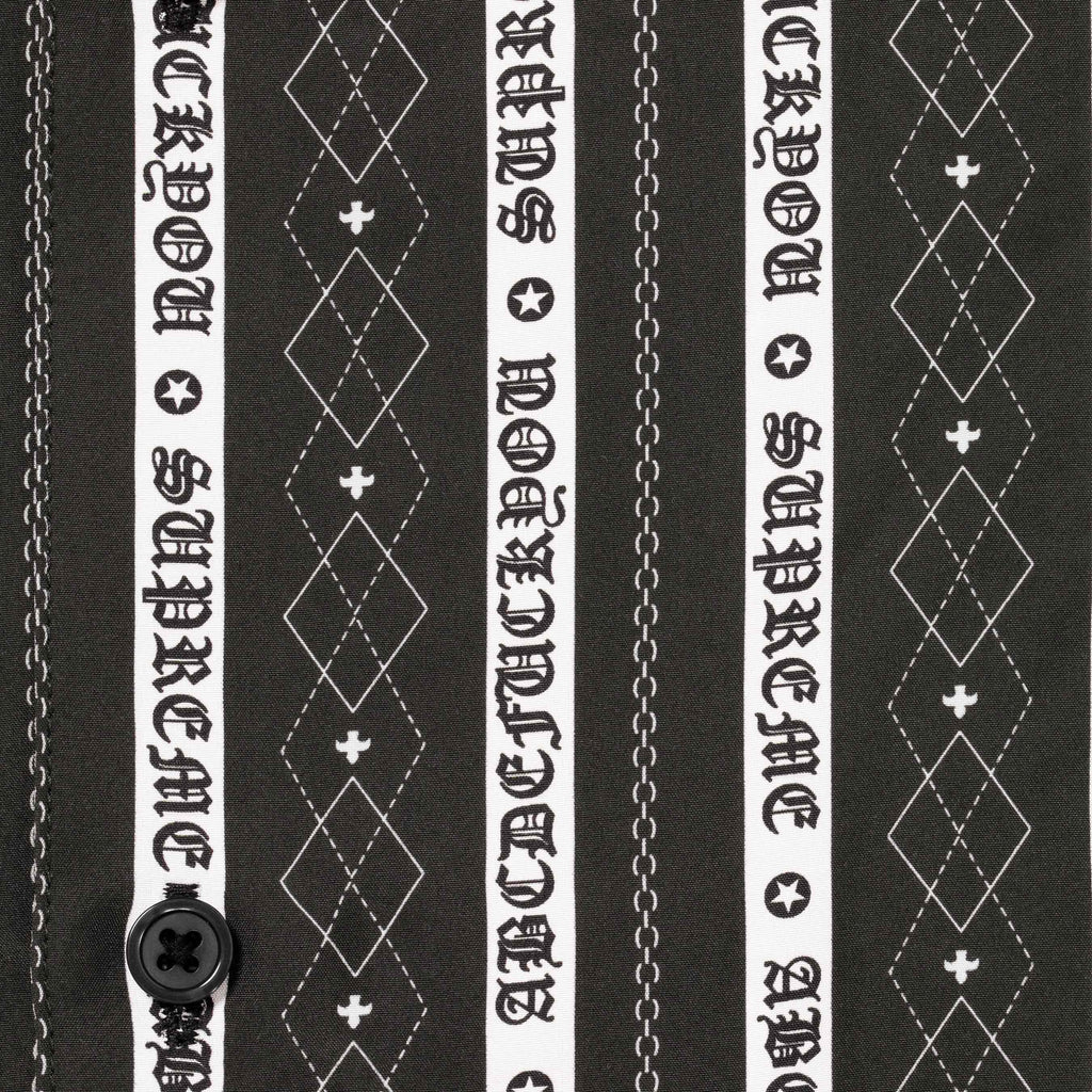 Old English Stripe Silk S/S Shirt