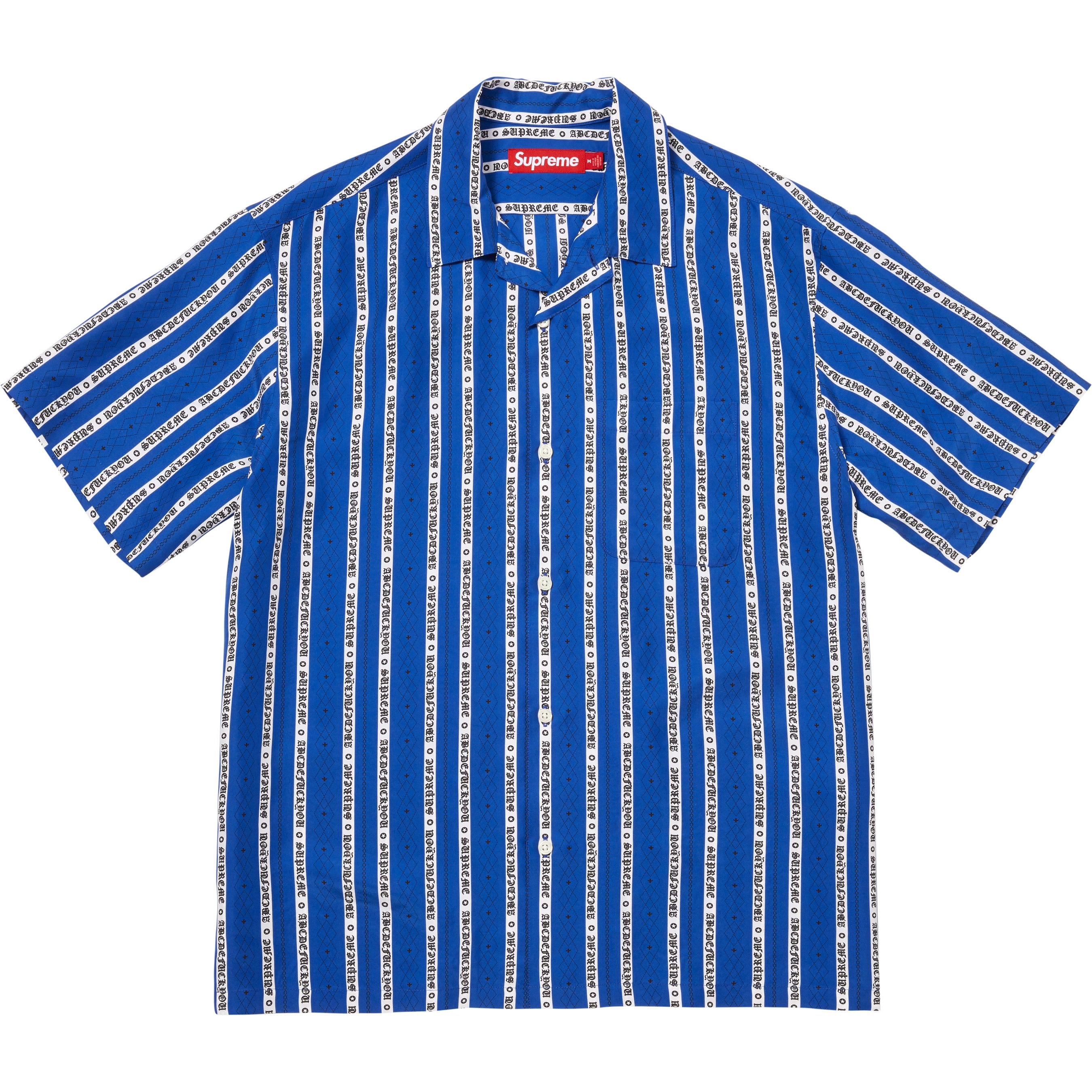 Old English Stripe Silk S/S Shirt - Shop - Supreme
