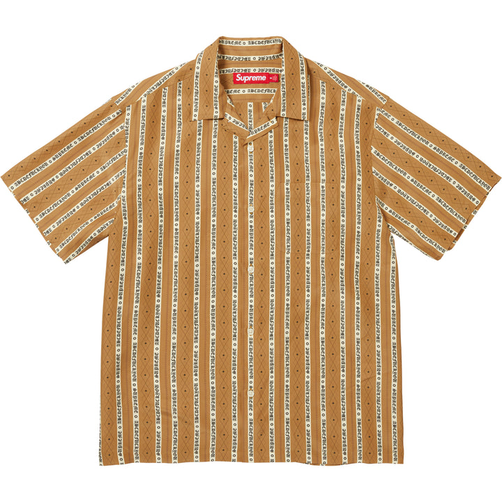 Old English Stripe Silk S/S Shirt - Shop - Supreme