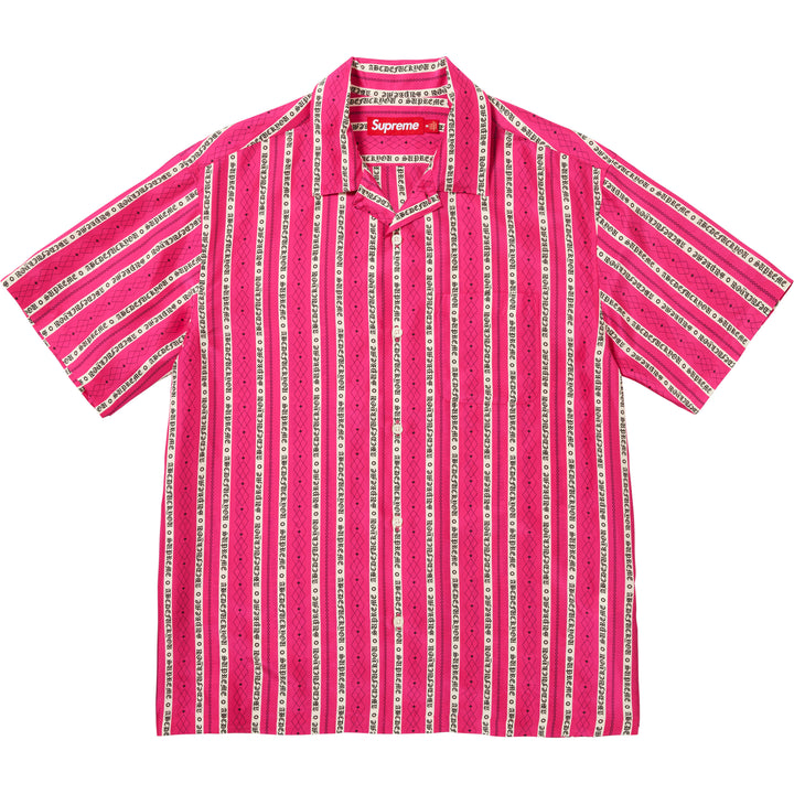 Old English Stripe Silk S/S Shirt - Shop - Supreme