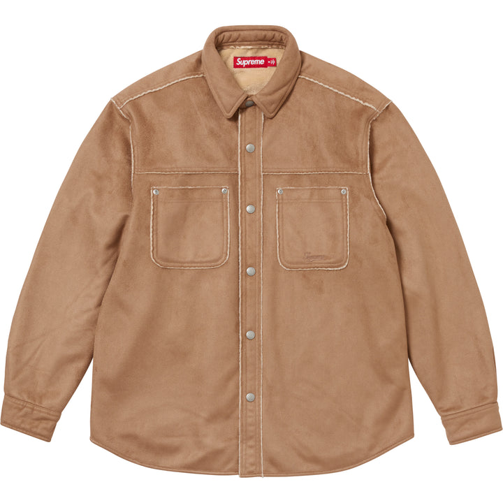 Faux Suede Snap Shirt - Shop - Supreme
