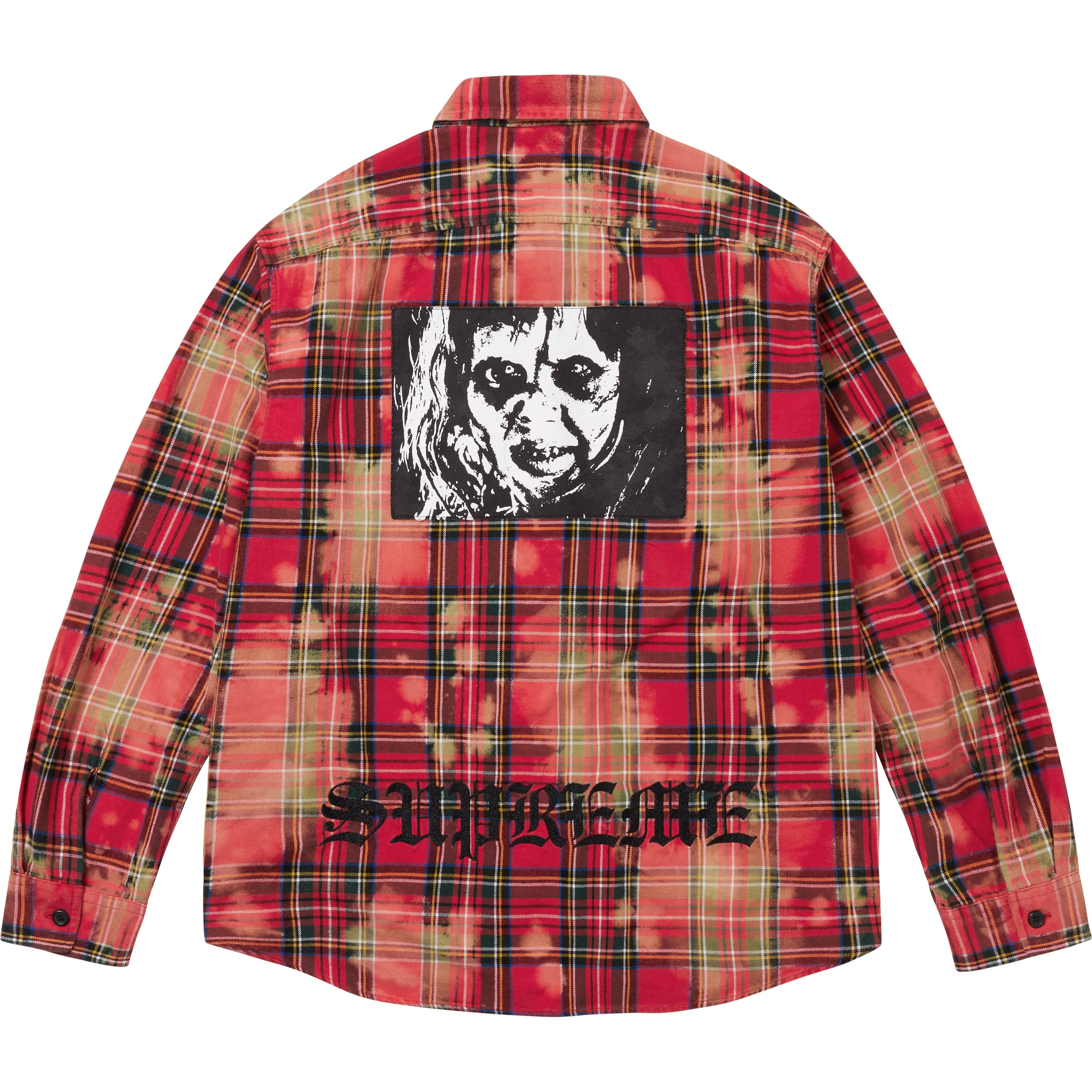 supreme Tartan Flannel Shirt M 19AW