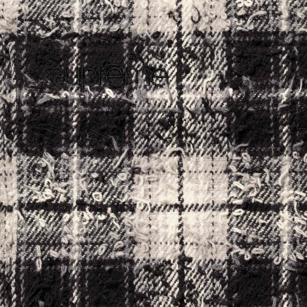 Frayed Textured Plaid Shirt