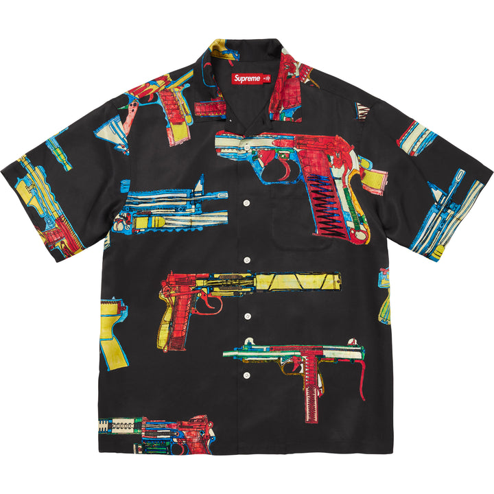 Supreme Guns Shirt S/S XL シュプリーム 半袖BDシャツ Guns Silk S/S Shirt - Shop - Supreme