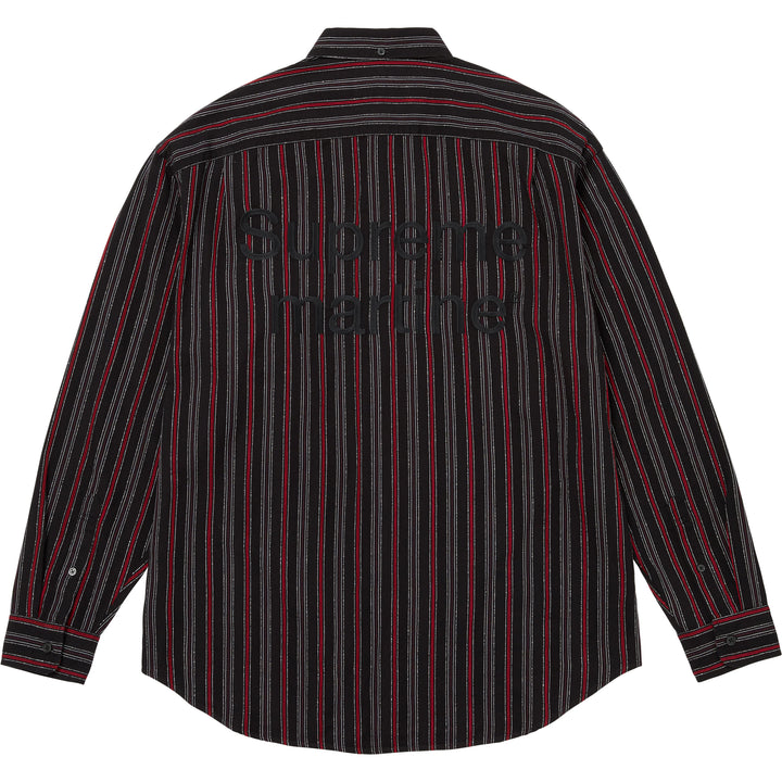 新品正規品 martine rose ギャザーネック ポロシャツ Supreme®/Martine Rose® Metallic Stripe Shirt - Shop - Supreme