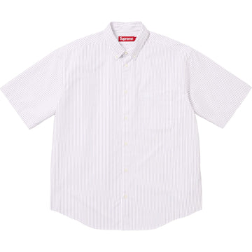 トップス supreme 22ss stripe button up polo white Stripe Button Up Polo | Supreme 22ss