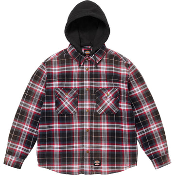 Supreme®/Dickies® Lined Zip Up Hooded Flannel Shirt