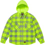 Supreme®/Dickies® Lined Zip Up Hooded Flannel Shirt