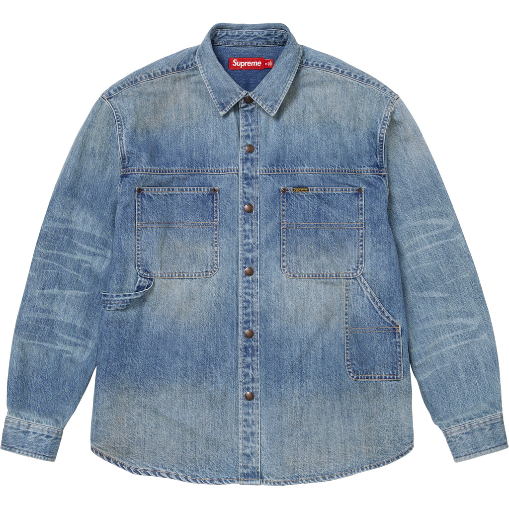 Worn Snap Painter Shirt - Shop - Supreme