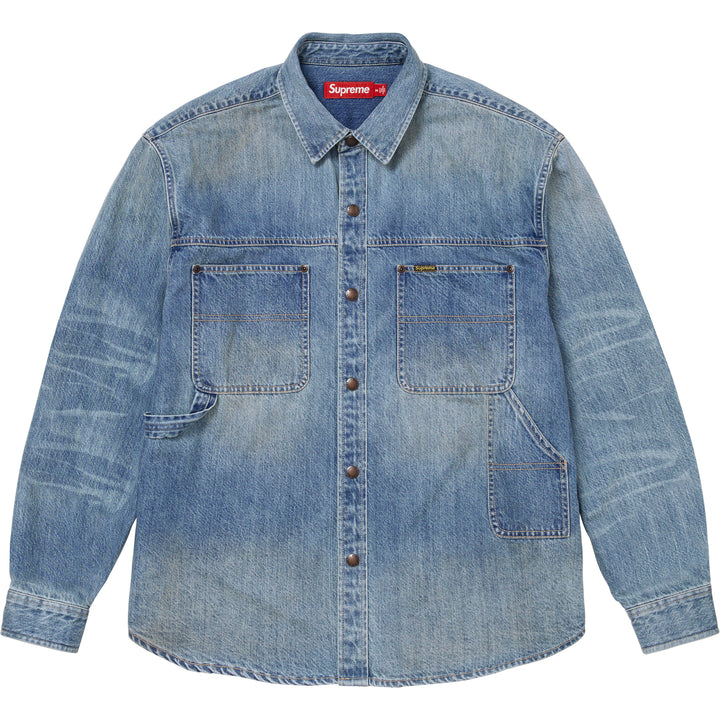 Worn Snap Painter Shirt - Shop - Supreme