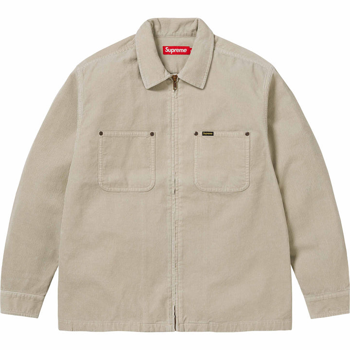 Washed Corduroy Zip Up Shirt - Shop - Supreme