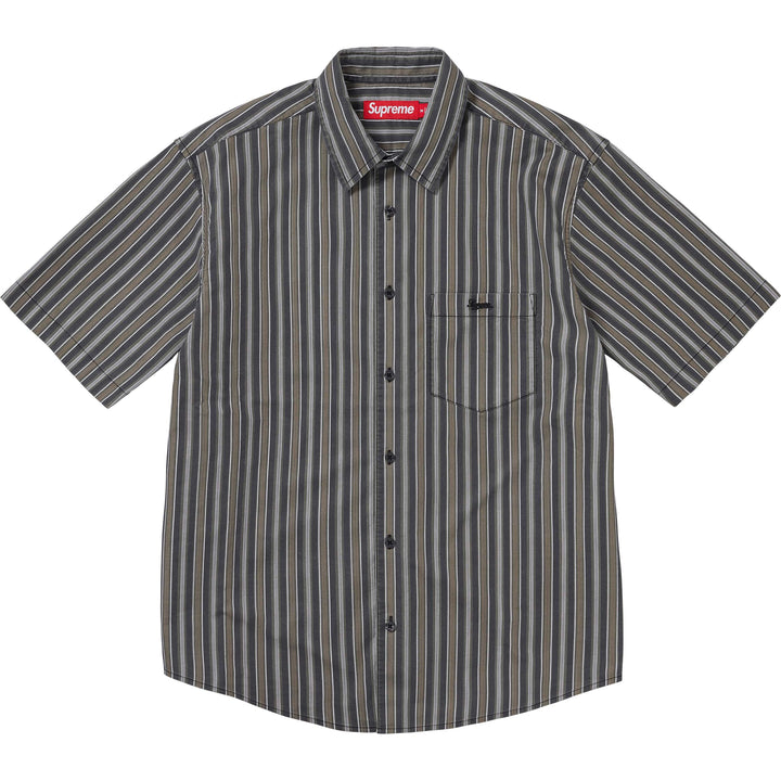 節約術(M)Supreme Stripe Button Up Poloストライプポロ ポロシャツ
