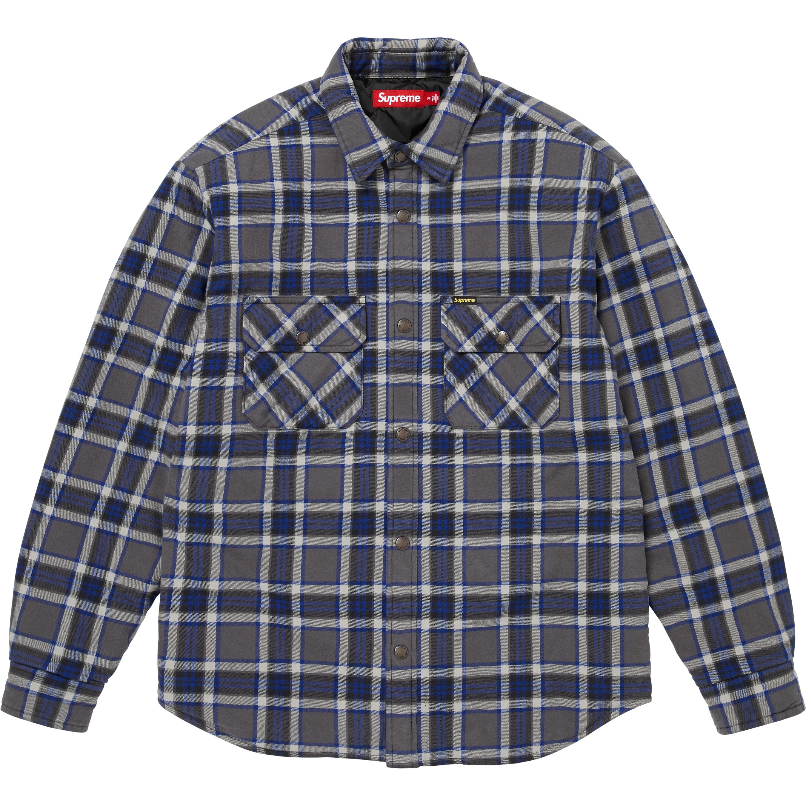 supreme ネルシャツ Sサイズ Quilted Lined Flannel Snap Shirt - Shop - Supreme