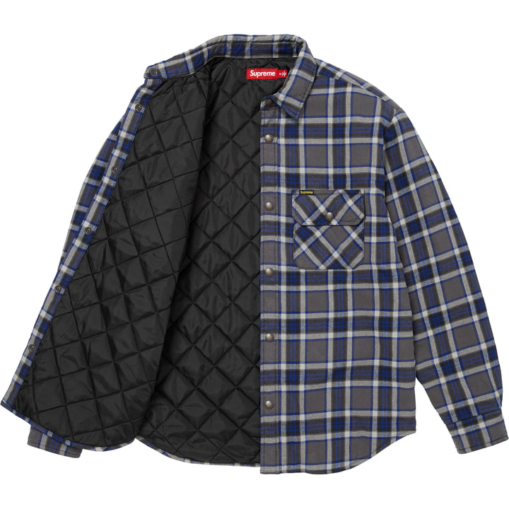 ジャケット・アウター Supreme - Quilted Plaid Flannel Shirt Quilted Lined Flannel Snap Shirt - Shop - Supreme