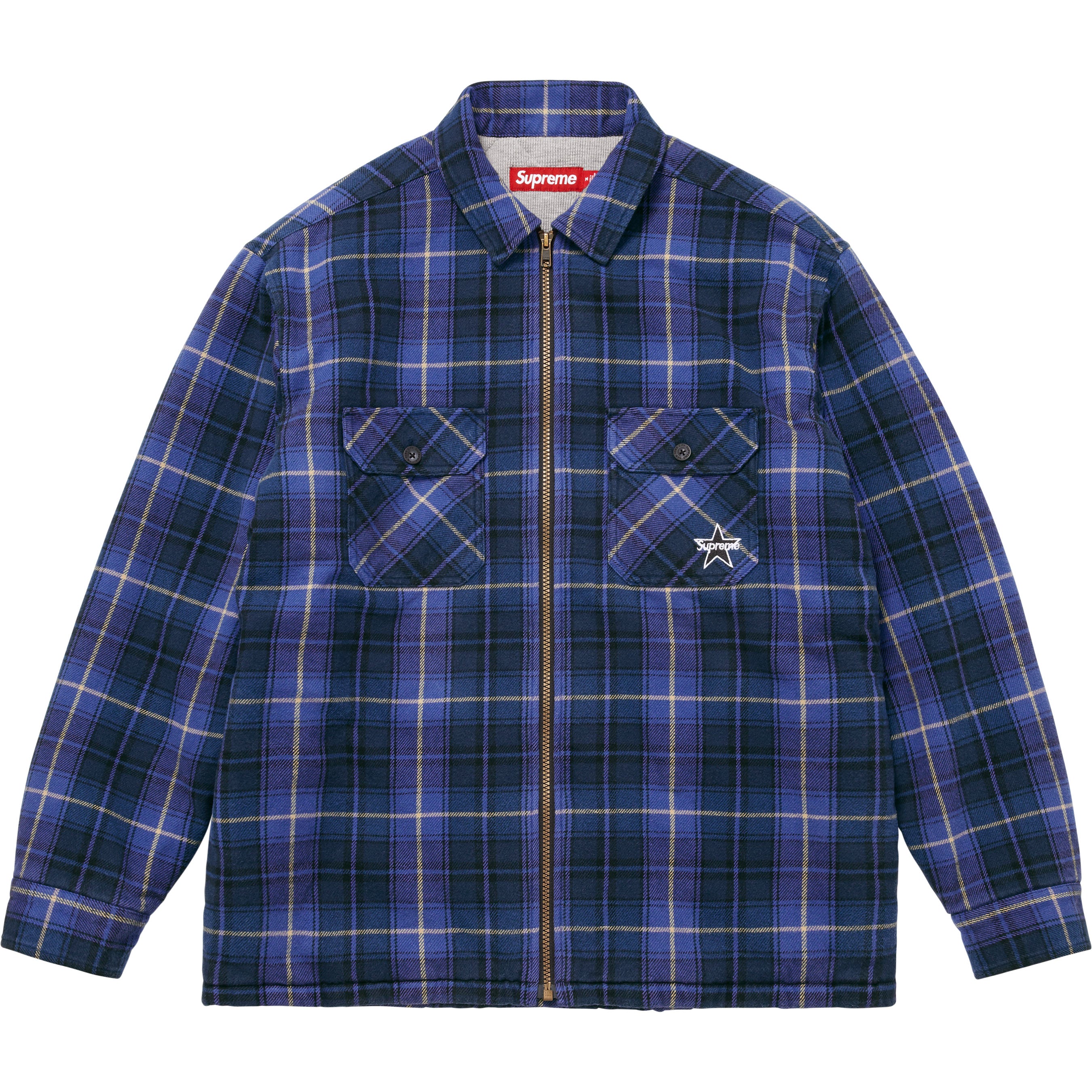 Thermal Lined Zip Up Flannel Shirt - Shop - Supreme