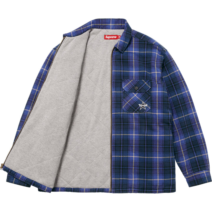 トップス Supreme Quilted Arc Logo Flannel Shirt M Supreme Quilted Arc Logo Flannel Shirt (FW17) - $138