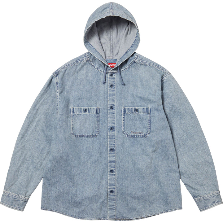 Supreme Dimensions Logo Denim Shirt (FW19) - $138