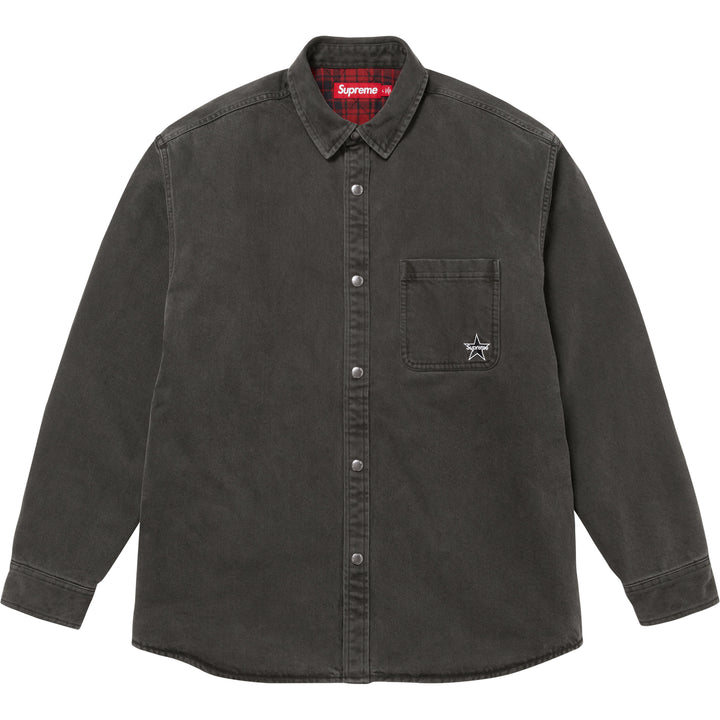 Quilted Lined Denim Snap Shirt - Shop - Supreme