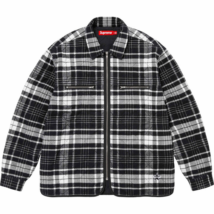 Quilted Flannel Zip Up Shirt - Shop - Supreme