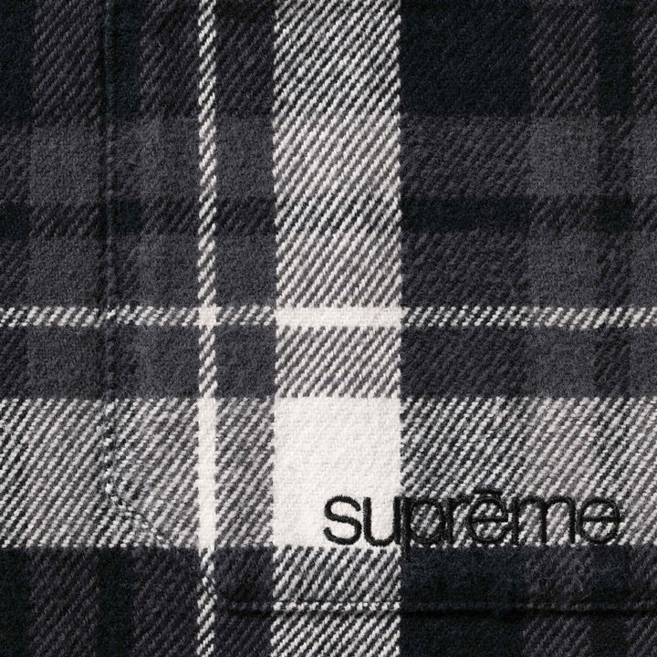 ち**様 Supreme Hooded Flannel 黒M Supreme Hooded Flannel Zip Up Shirt Black | Culture Kings US