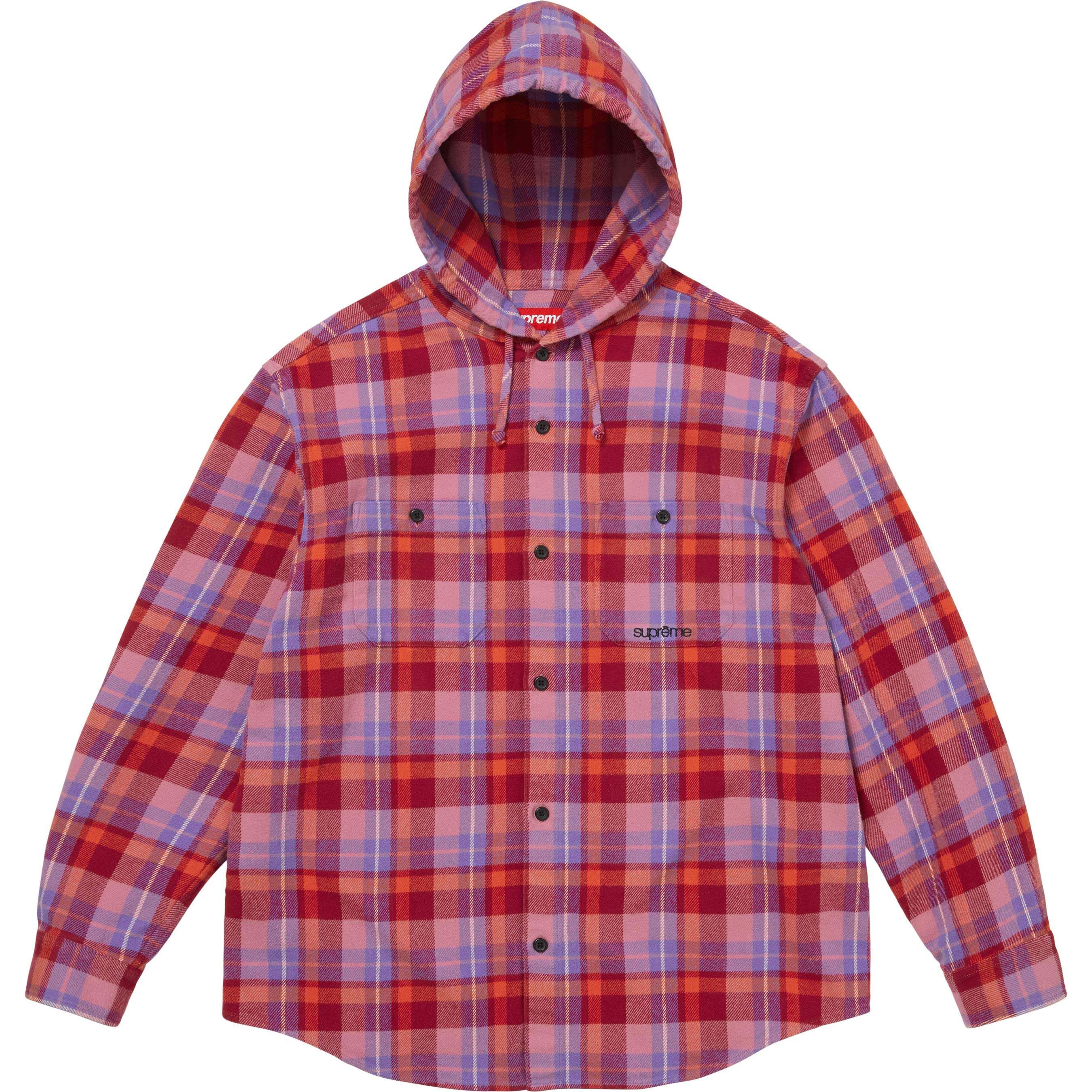 トップス Supreme Hooded Flannel Pullover Shirt Hooded Flannel Shirt - Shop - Supreme