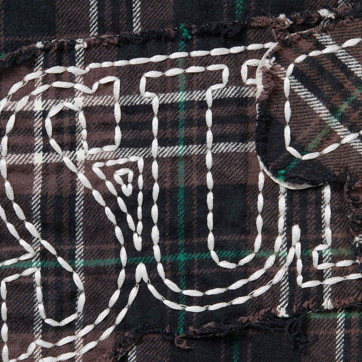 Supreme®/True Religion® Quilted Lined Plaid Flannel Shirt-4