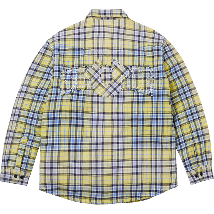 Supreme®/True Religion® Quilted Lined Plaid Flannel Shirt-12