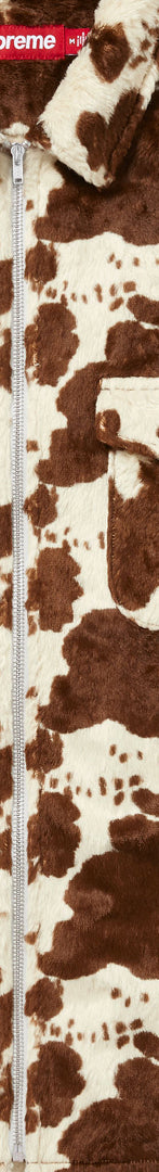Faux Fur Zip Up Shirt
