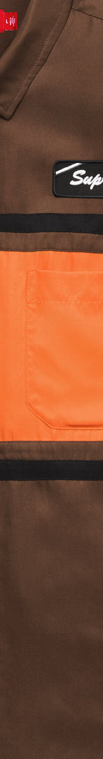 Silk Zip Up S/S Shirt