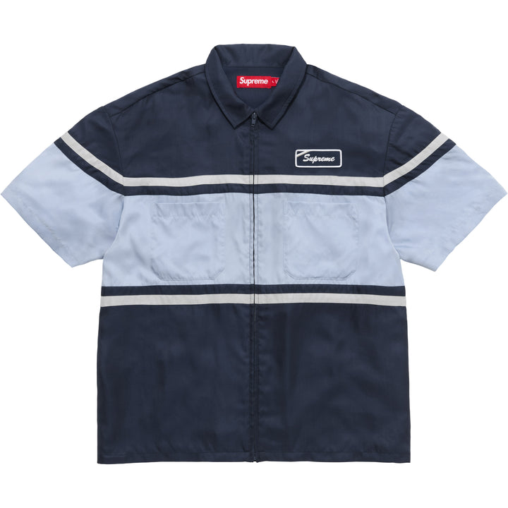 Silk Zip Up S/S Shirt - Shop - Supreme