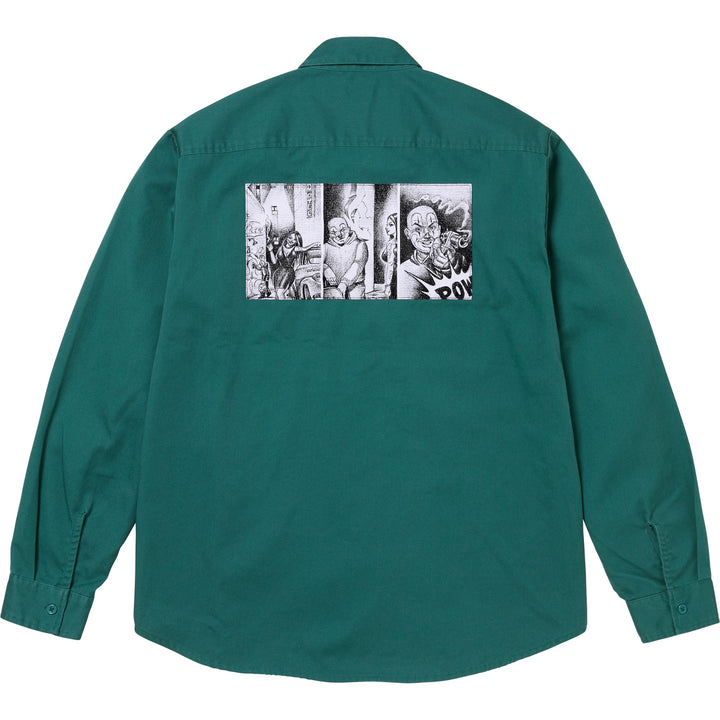 Supreme Green online Drawing Shirt